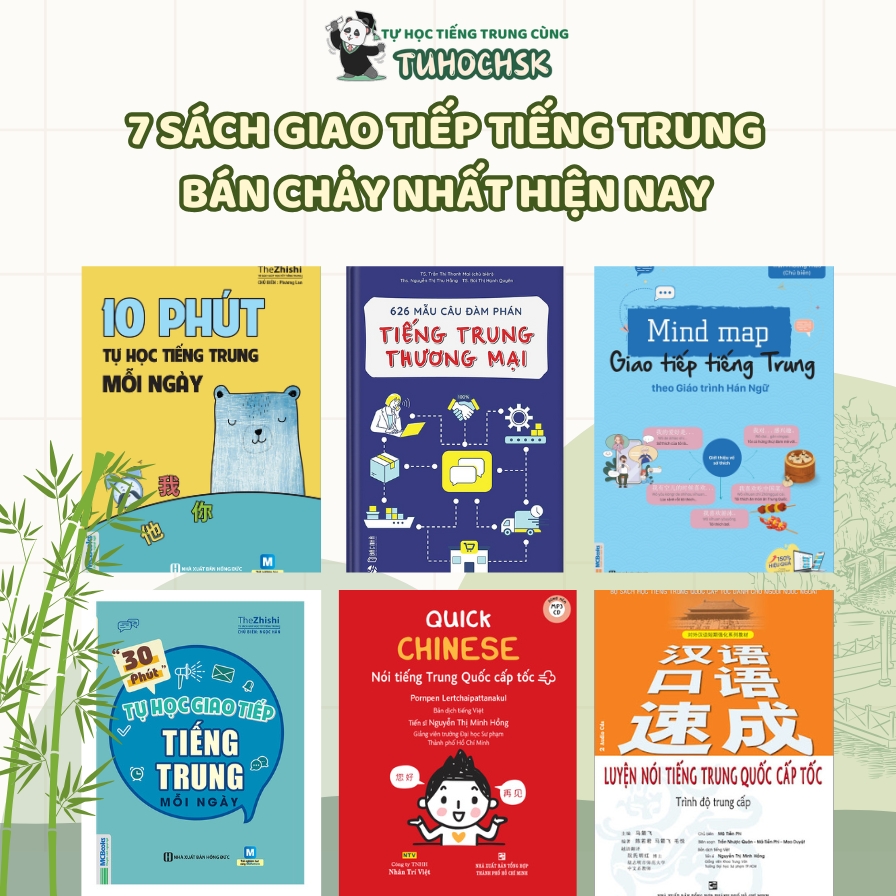 Review và tải 7 sách giao tiếp tiếng Trung bán chạy nhất hiện nay