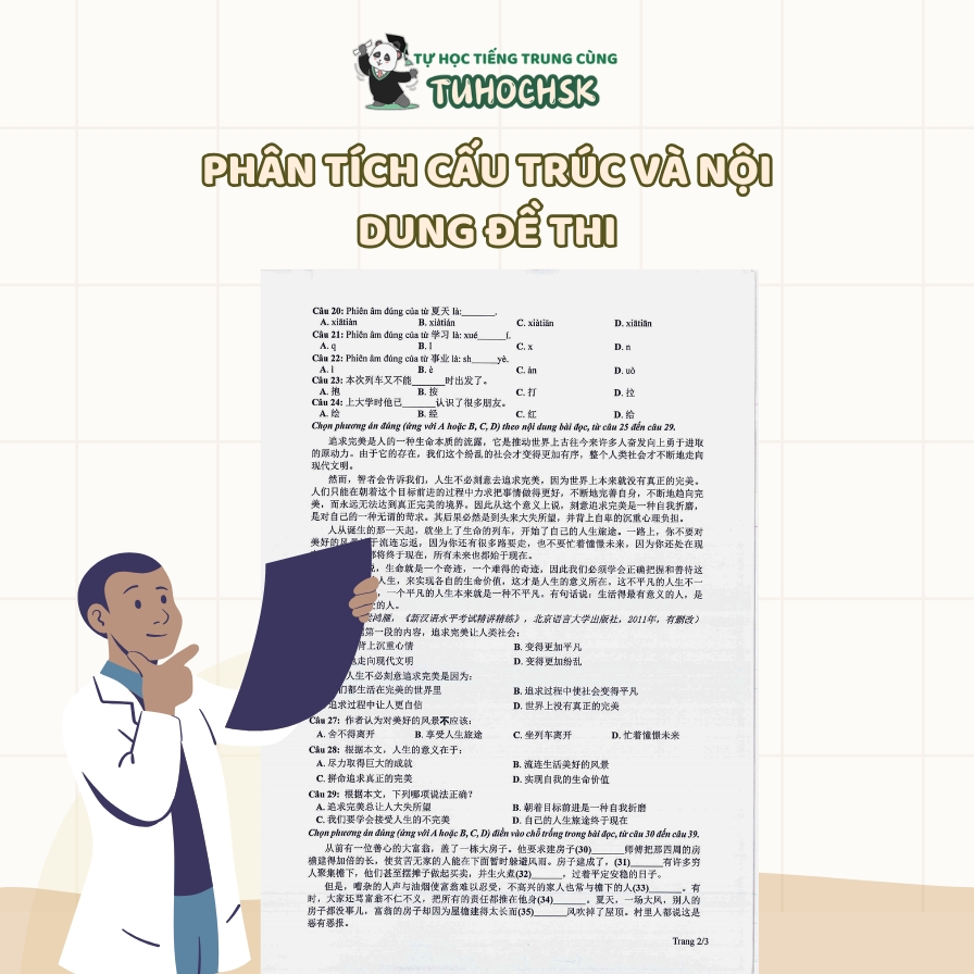 Phân tích cấu trúc và nội dung đề thi