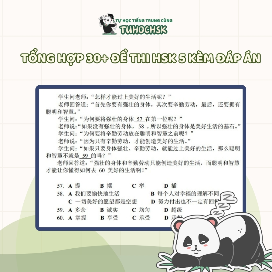 Tổng hợp 30+ đề thi HSK 5 kèm đáp án